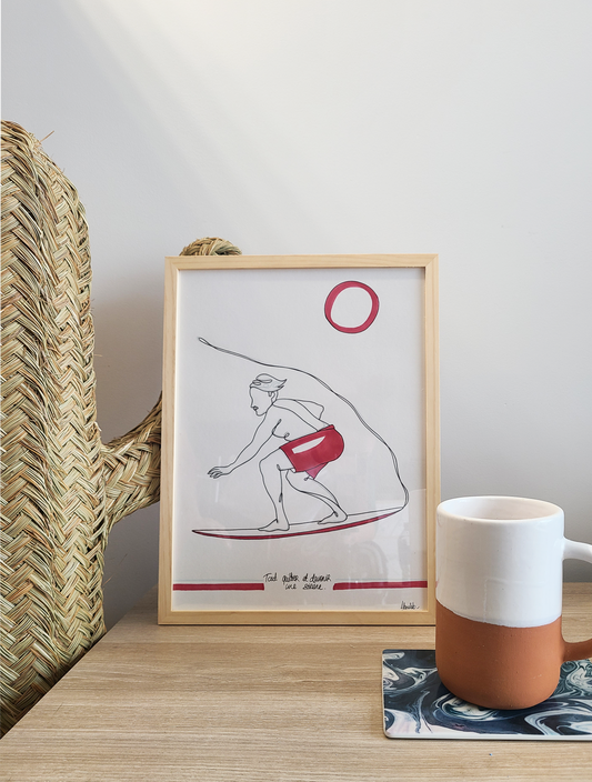 Dessin BOYS BORDEAUX/ BLEU CLAIR