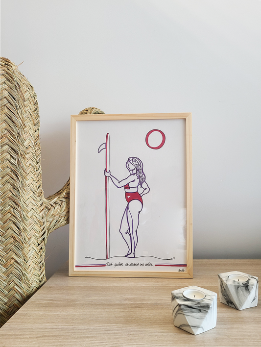 Dessin OTB BORDEAUX/ VIOLET