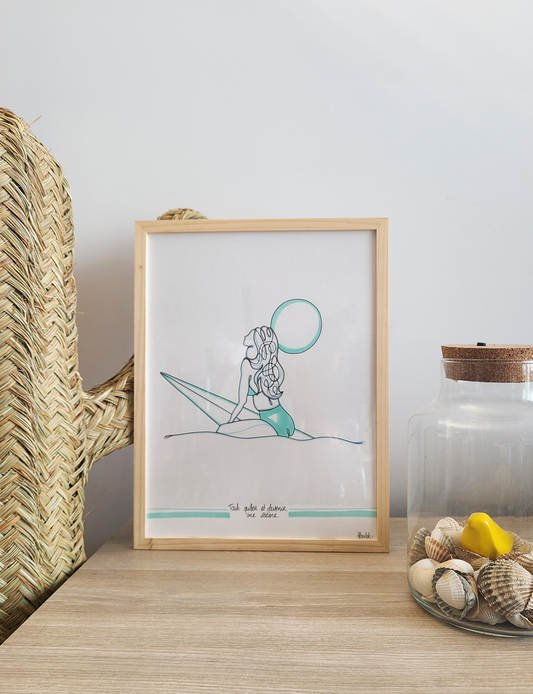 Dessin SUNSET BLEU CIEL/ BLEU CIEL