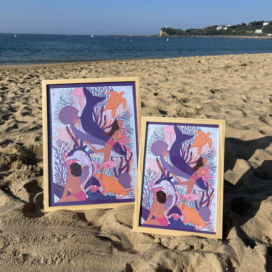 Impression Océan Violet