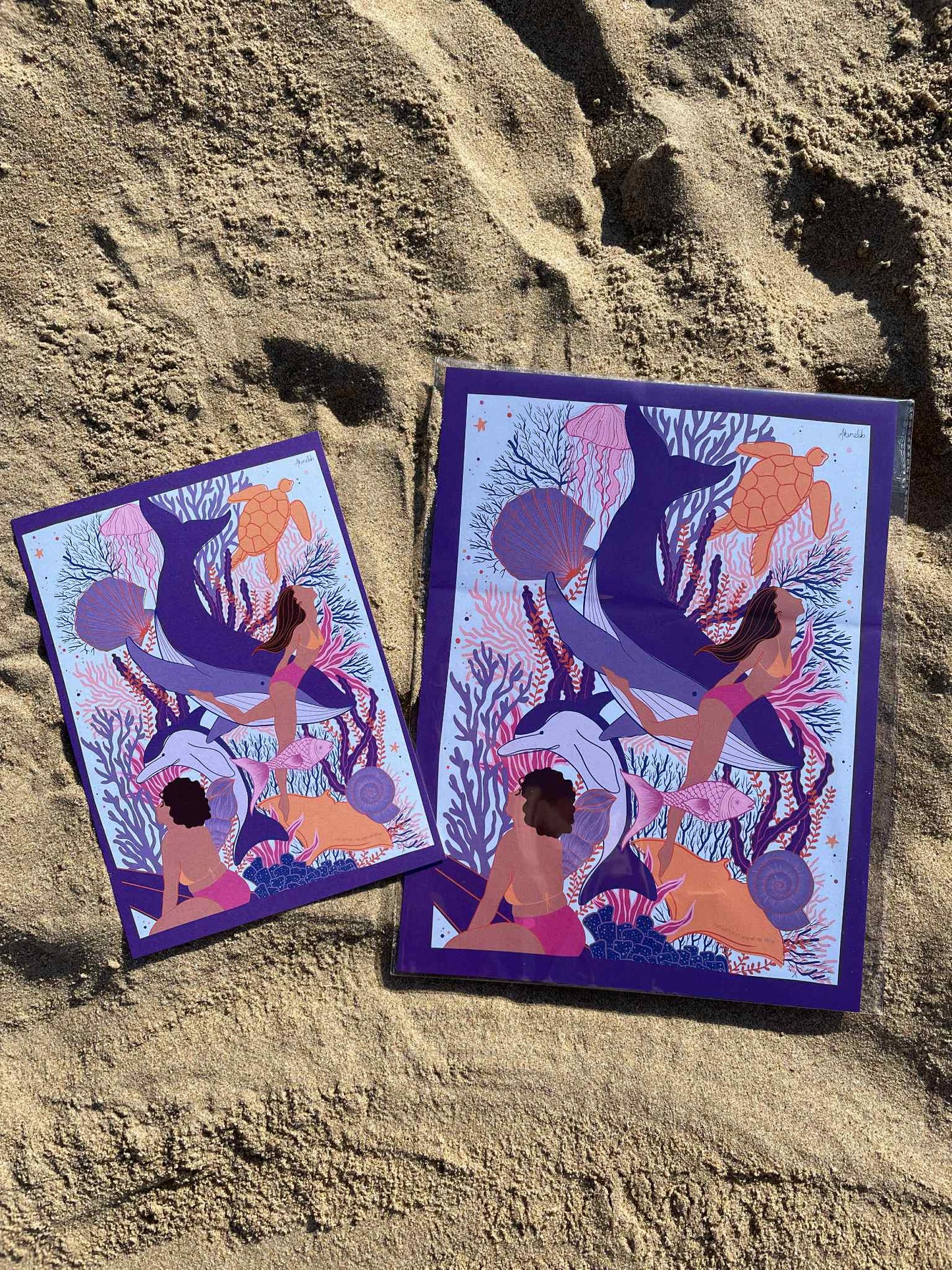 Impression Océan Violet