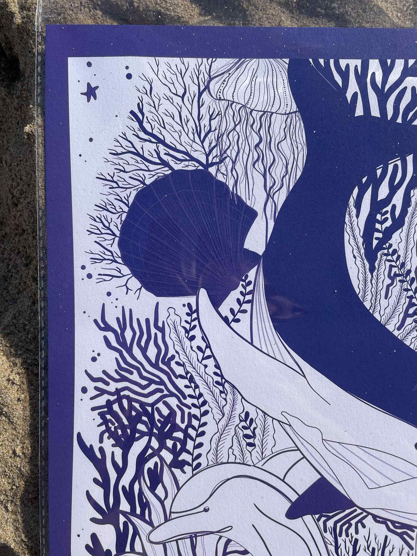 Impression Océan Bleu Marine