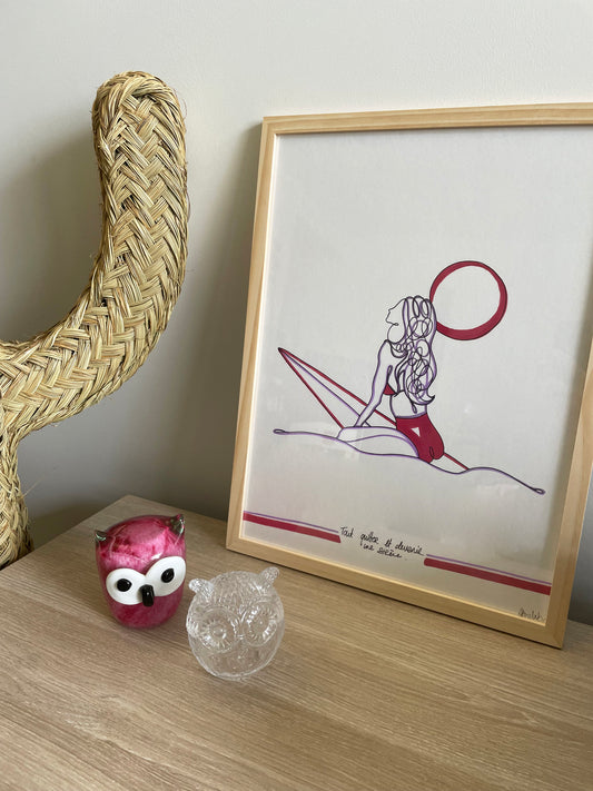 Dessin SUNSET PRUNE/ VIOLET