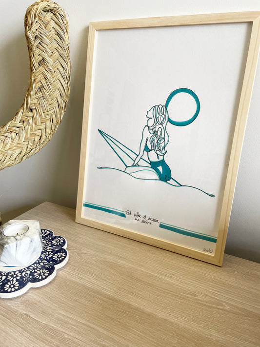 Dessin SUNSET TURQUOISE/ TURQUOISE