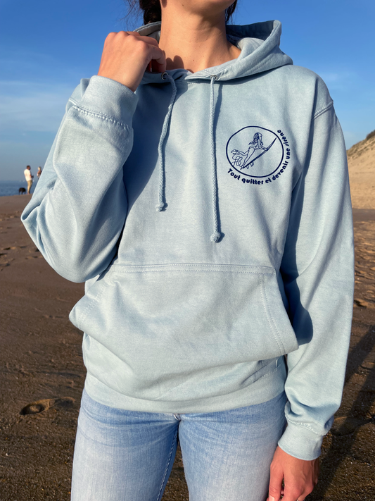SWEAT FEMME BLEU CIEL
