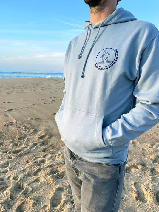 SWEAT HOMME BLEU CIEL