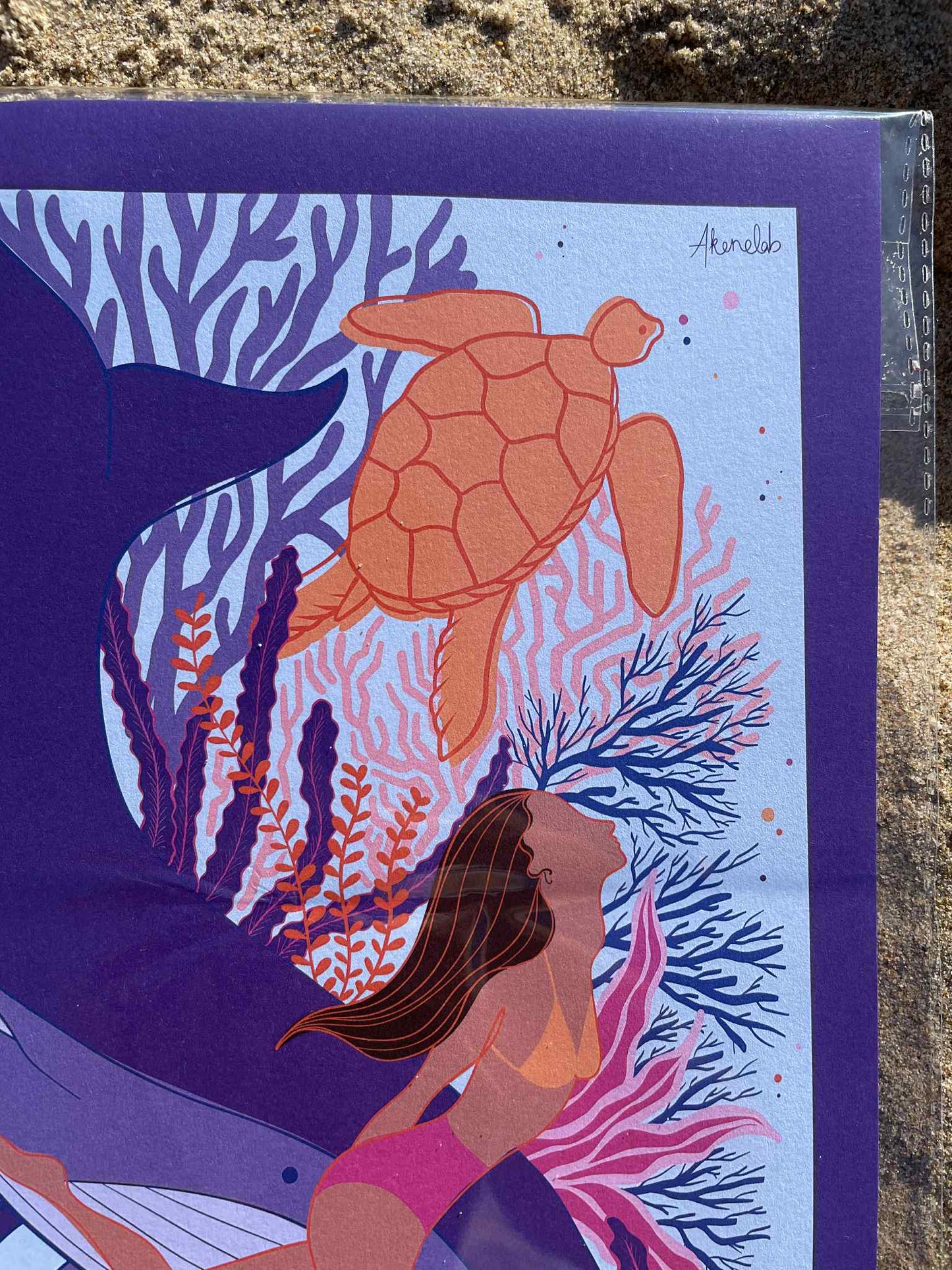 Impression Océan Violet