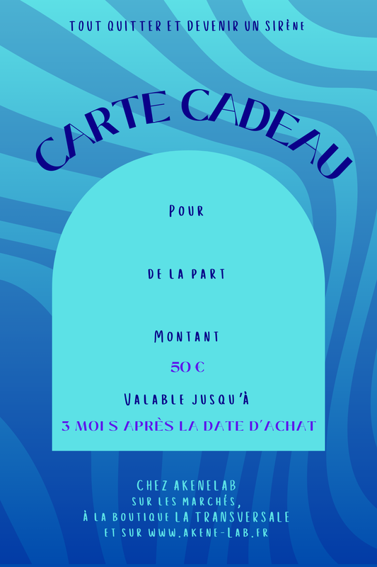 Carte cadeau 50 €