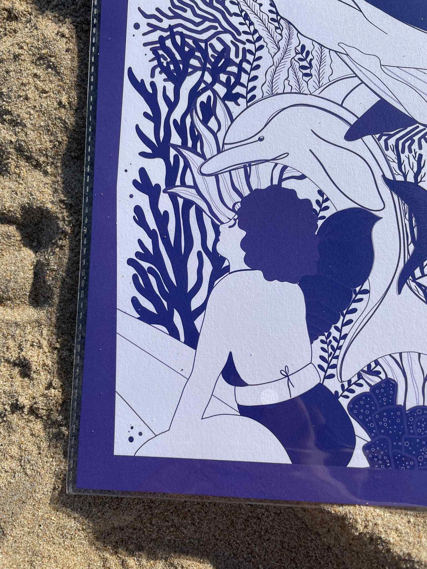 Impression Océan Bleu Marine