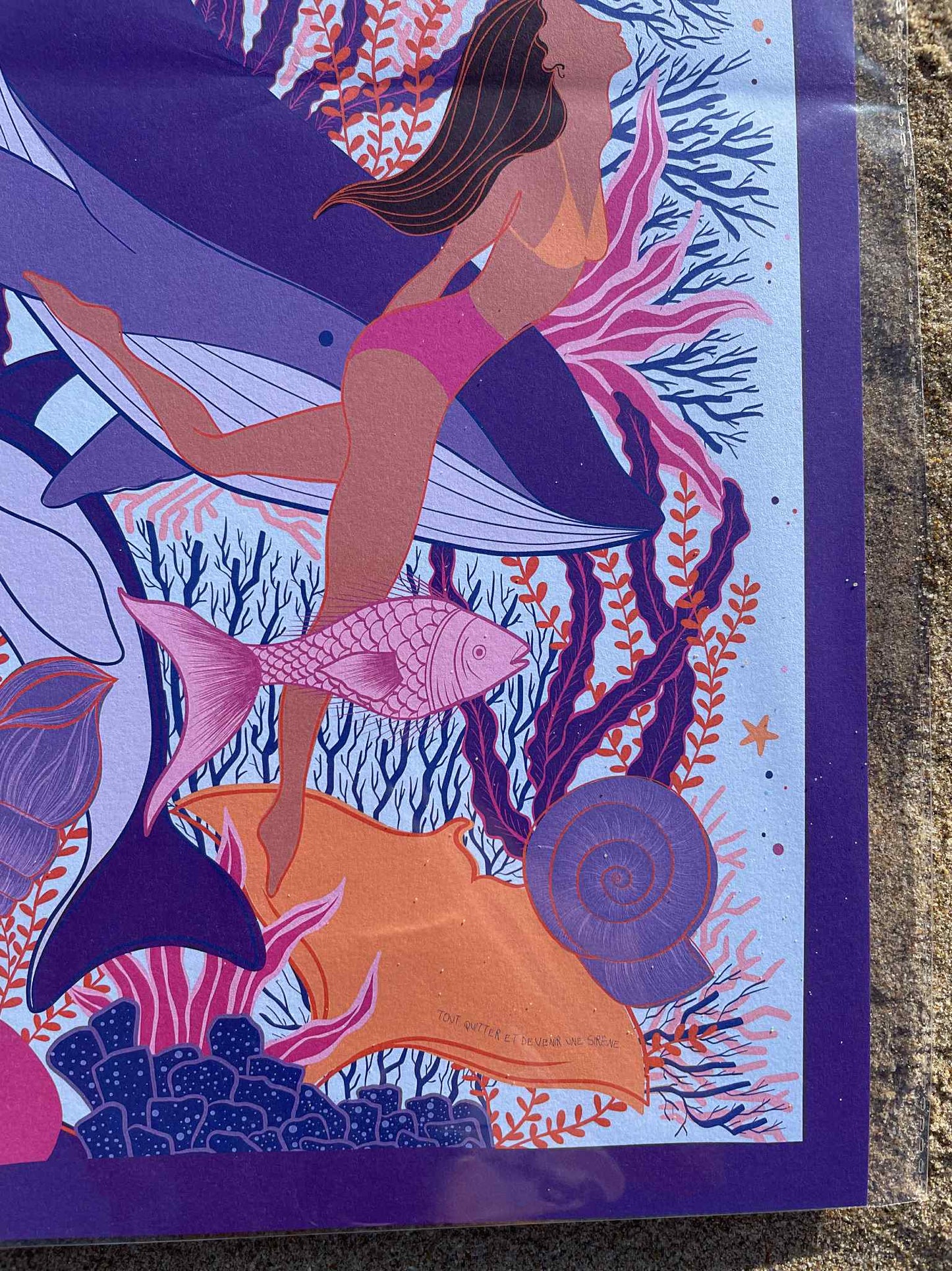 Impression Océan Violet