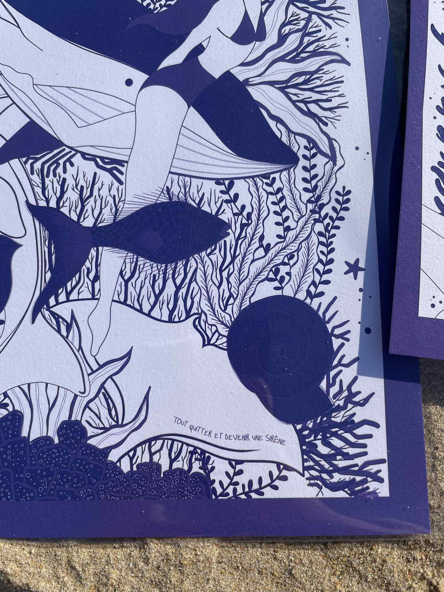 Impression Océan Bleu Marine