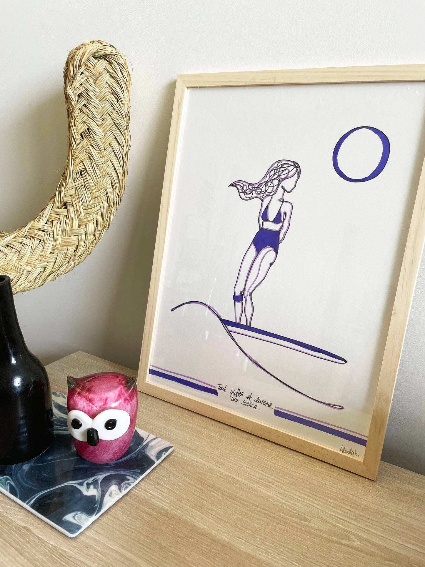 Dessin LONGBOARD VIOLET/ VIOLET